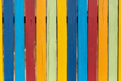 Colored fence