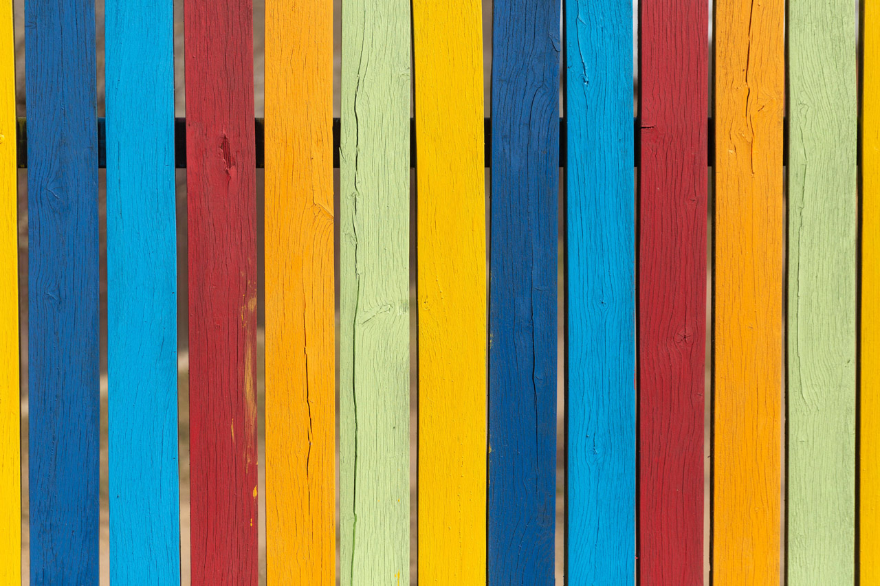 Colored fence