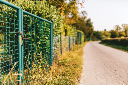 boundary fencing installation sample