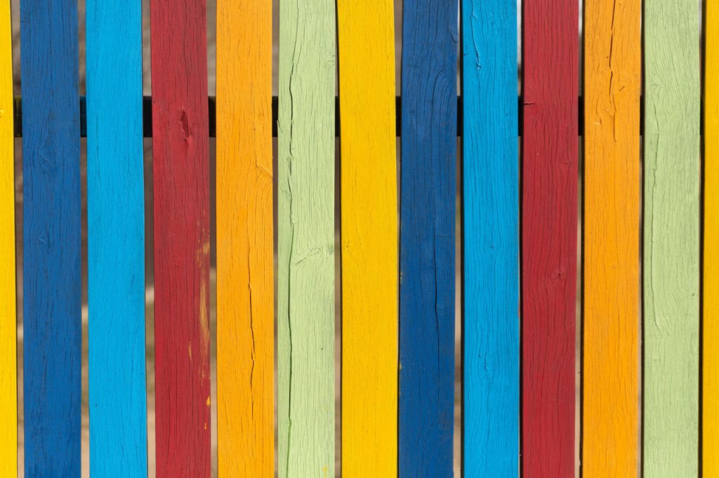 Colored fence